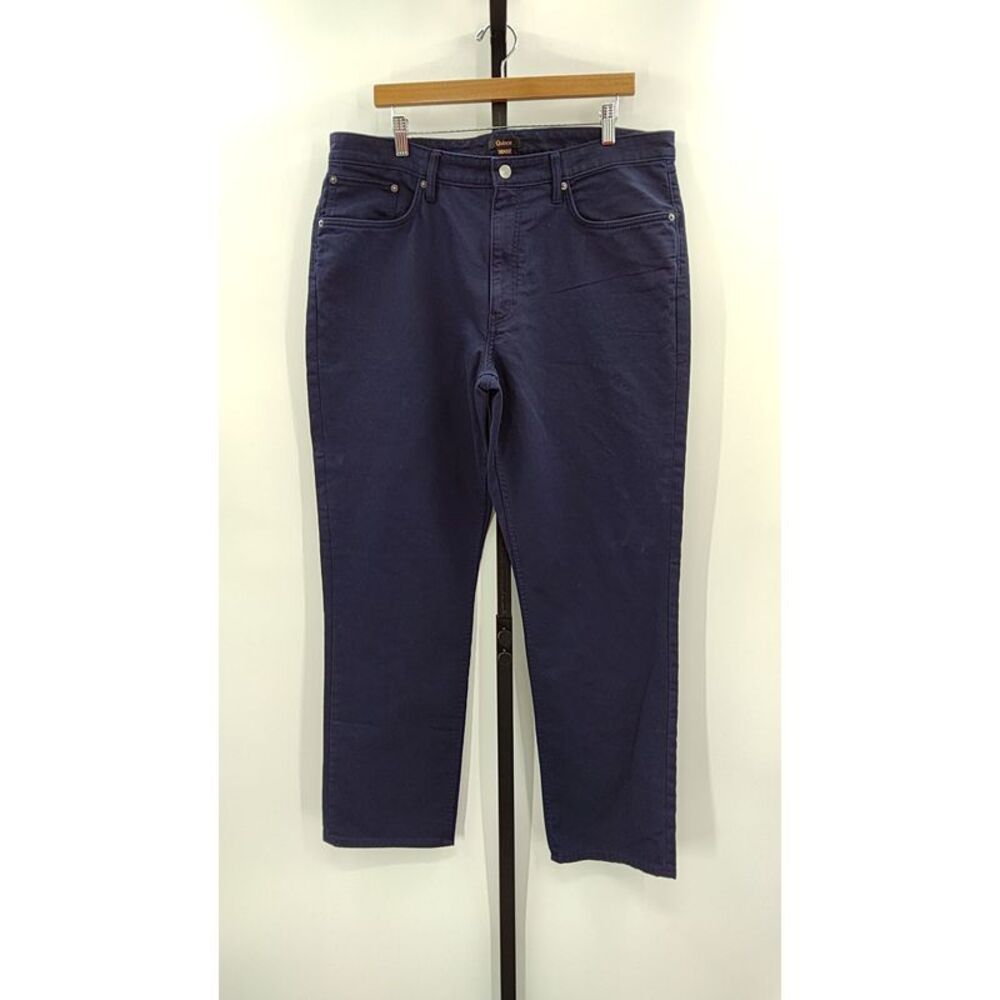 Quince Men Comfort Stretch Traveler 5 Pocket Pants Athletic Tapered Navy 36